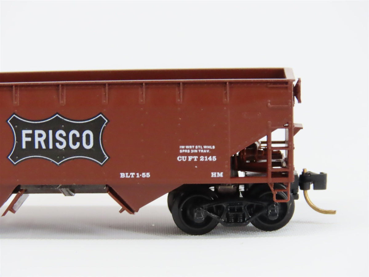 N Scale Micro-Trains MTL/Kadee 55180 SLSF Frisco 2-Bay Hopper Car #91735