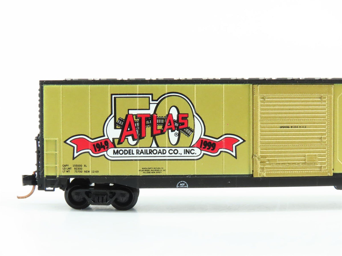 N Scale Atlas 1021 50th Anniversary Edition 60&#39; Double Door Box Car #1949-1999