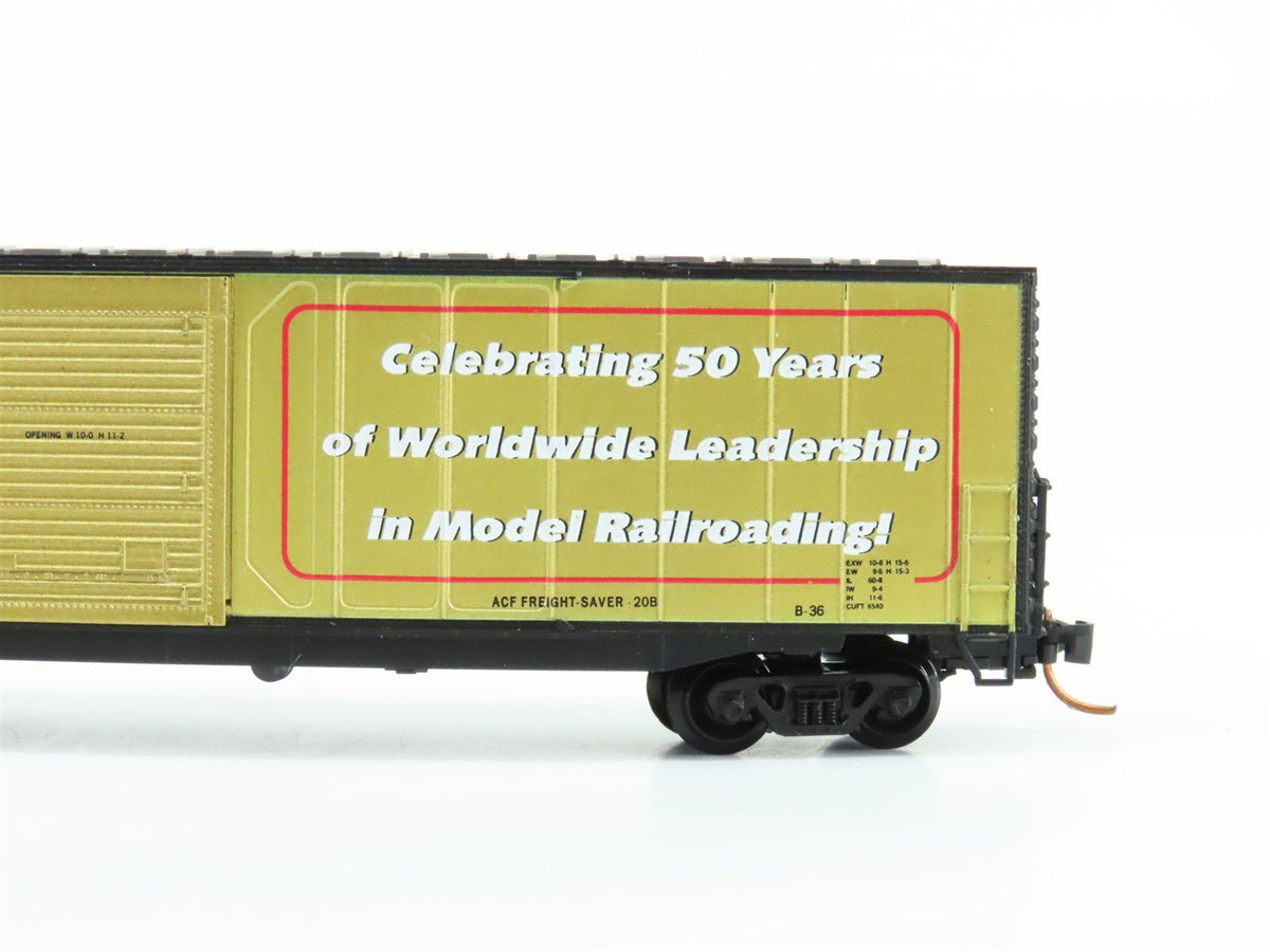 N Scale Atlas 1021 50th Anniversary Edition 60&#39; Double Door Box Car #1949-1999