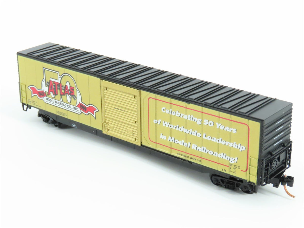 N Scale Atlas 1021 50th Anniversary Edition 60&#39; Double Door Box Car #1949-1999