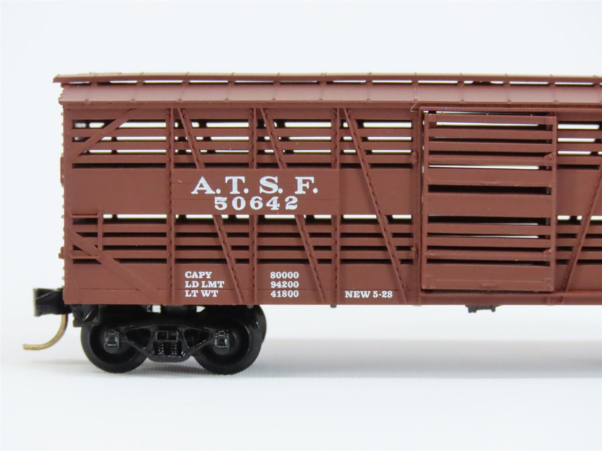 N Scale Micro-Trains MTL/Kadee 35080 ATSF Santa Fe 40&#39; Stock Car #50642