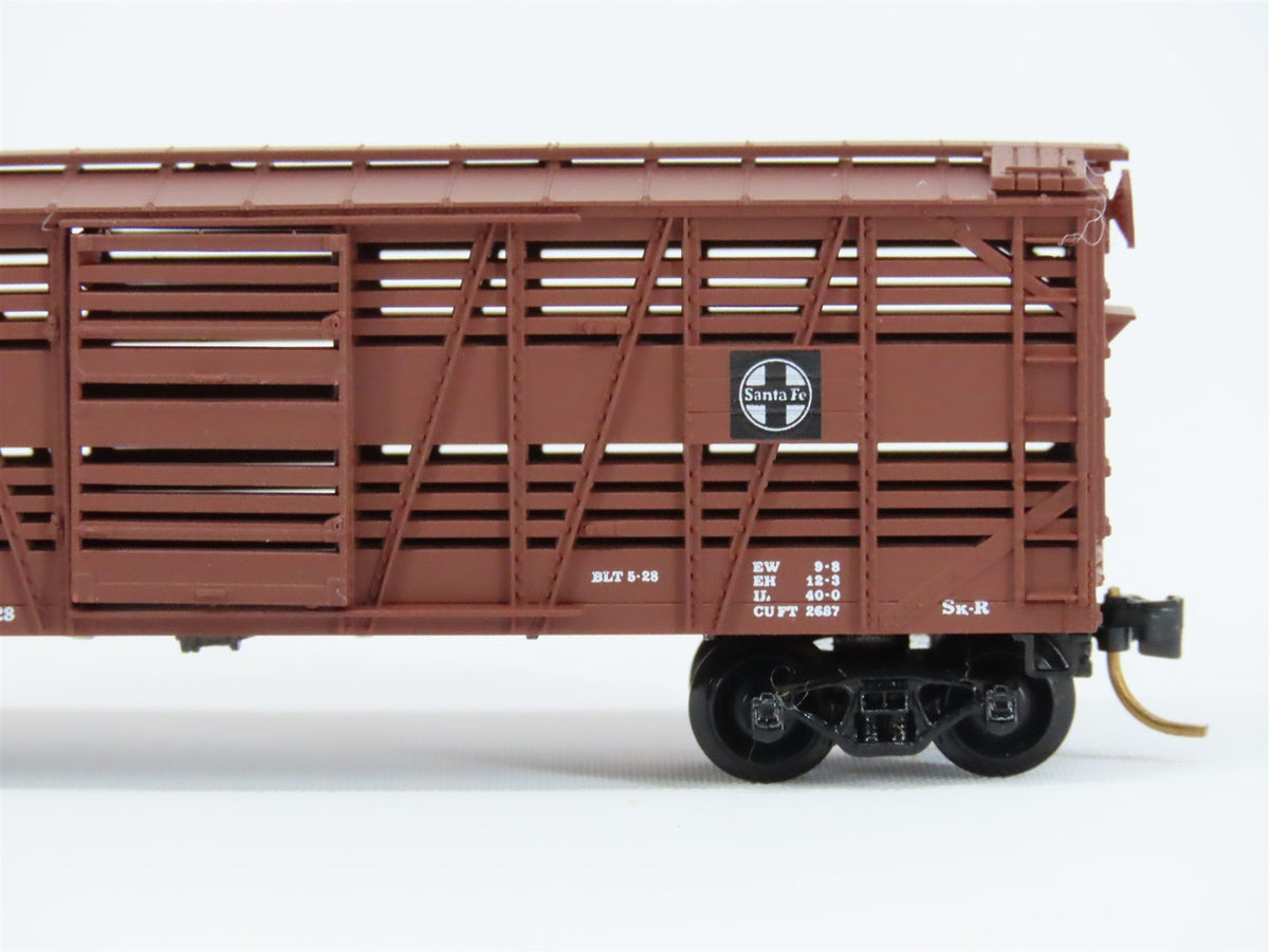 N Scale Micro-Trains MTL/Kadee 35080 ATSF Santa Fe 40&#39; Stock Car #50642