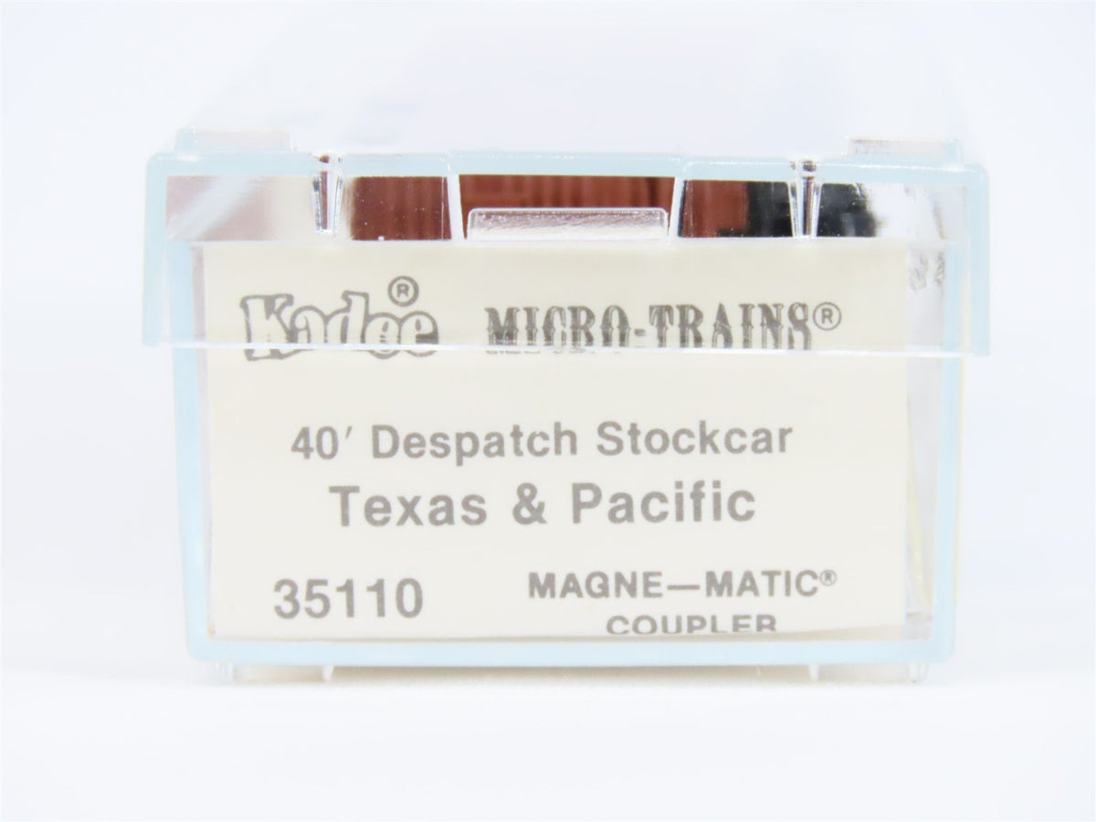 N Scale Micro-Trains MTL/Kadee 35110 T&amp;P Texas &amp; Pacific 40&#39; Stock Car #22225