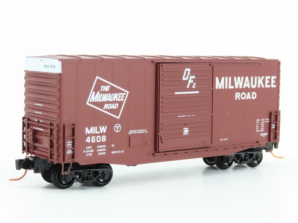 N Scale Micro-Trains MTL 10100020 MILW Milwaukee Road 40&#39; Box Car #4608