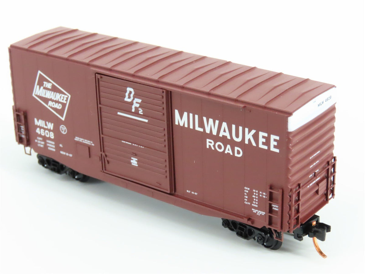 N Scale Micro-Trains MTL 10100020 MILW Milwaukee Road 40&#39; Box Car #4608