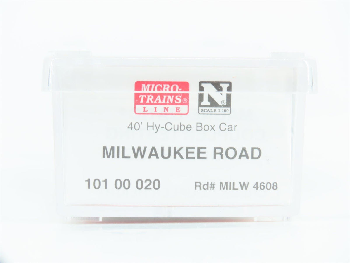 N Scale Micro-Trains MTL 10100020 MILW Milwaukee Road 40&#39; Box Car #4608