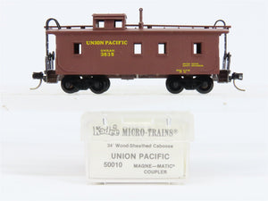 N Scale Micro-Trains MTL/Kadee 50010 UP Union Pacific 34' Wood Caboose #3535