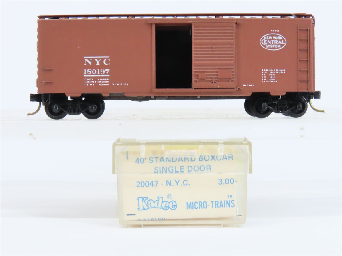 N MicroTrains MTL/Kadee 20047 NYC New York Central 40&#39; Boxcar #180197 Blue Label