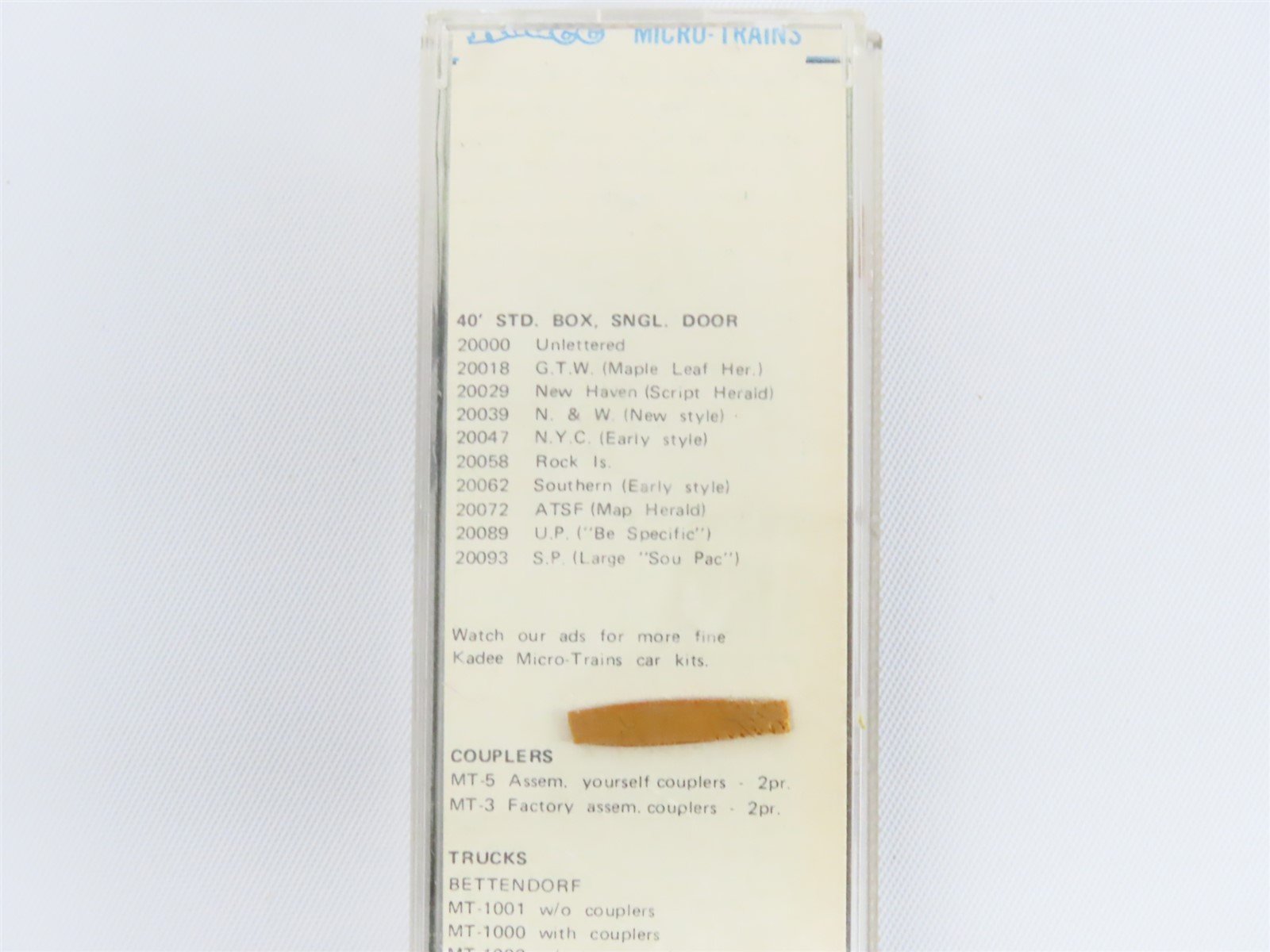 N MicroTrains MTL/Kadee 20047 NYC New York Central 40' Boxcar #180197 Blue Label