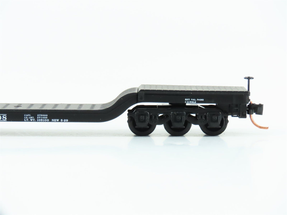 N Scale Micro-Trains MTL 109050 ERIE Railroad Depressed Center Flat Car #7208