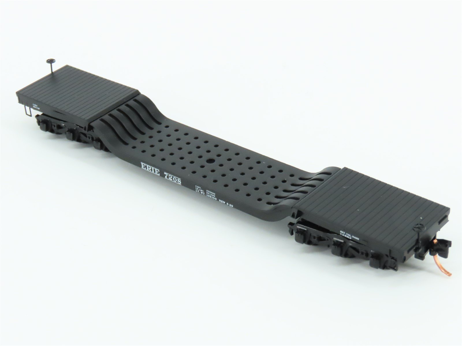 N Scale Micro-Trains MTL 109050 ERIE Railroad Depressed Center Flat Car #7208