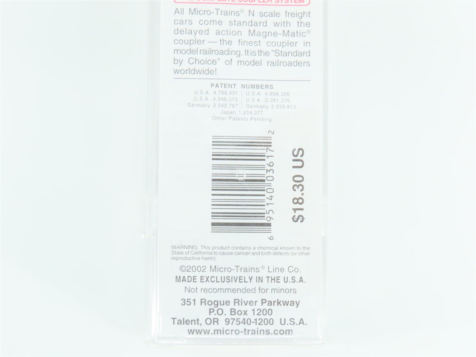 N Scale Micro-Trains MTL 109050 ERIE Railroad Depressed Center Flat Car #7208