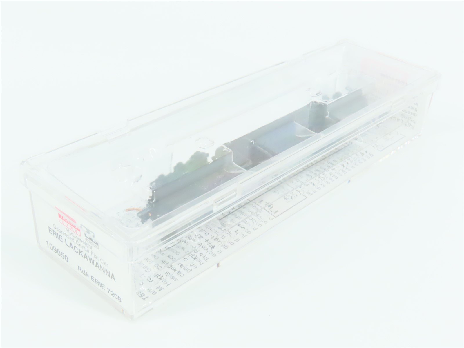 N Scale Micro-Trains MTL 109050 ERIE Railroad Depressed Center Flat Car #7208