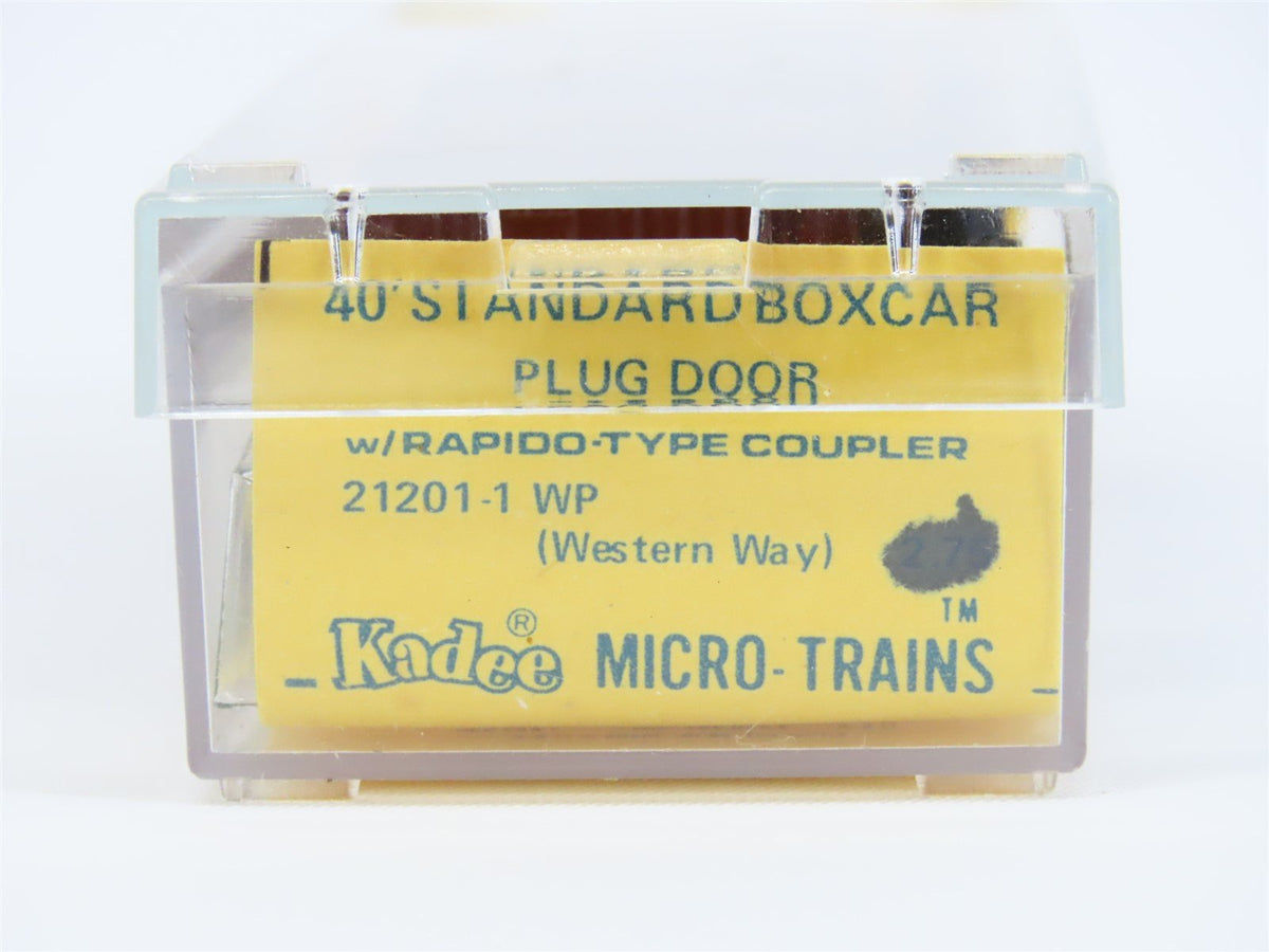 N Micro-Trains MTL/Kadee 2120-1 WP Western Pacific 40&#39; Boxcar #20201 Blue Label