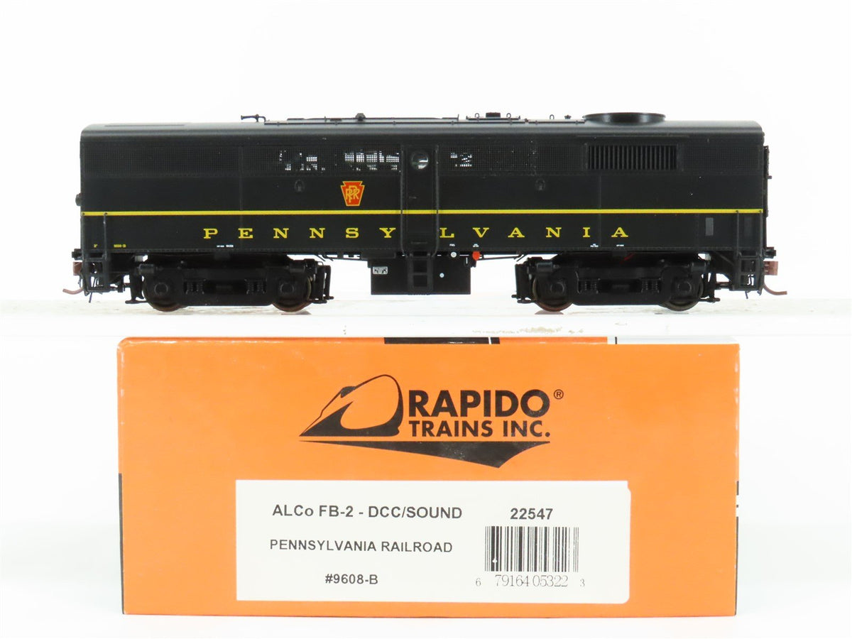 HO Scale Rapido 22547 PRR Pennsylvania ALCO FB-2 Diesel #9608-B w/ DCC &amp; Sound