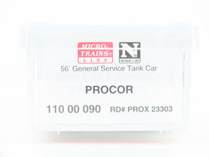 N Micro-Trains MTL 11000090 PROX Procor 56' General Service Tank Car #23303