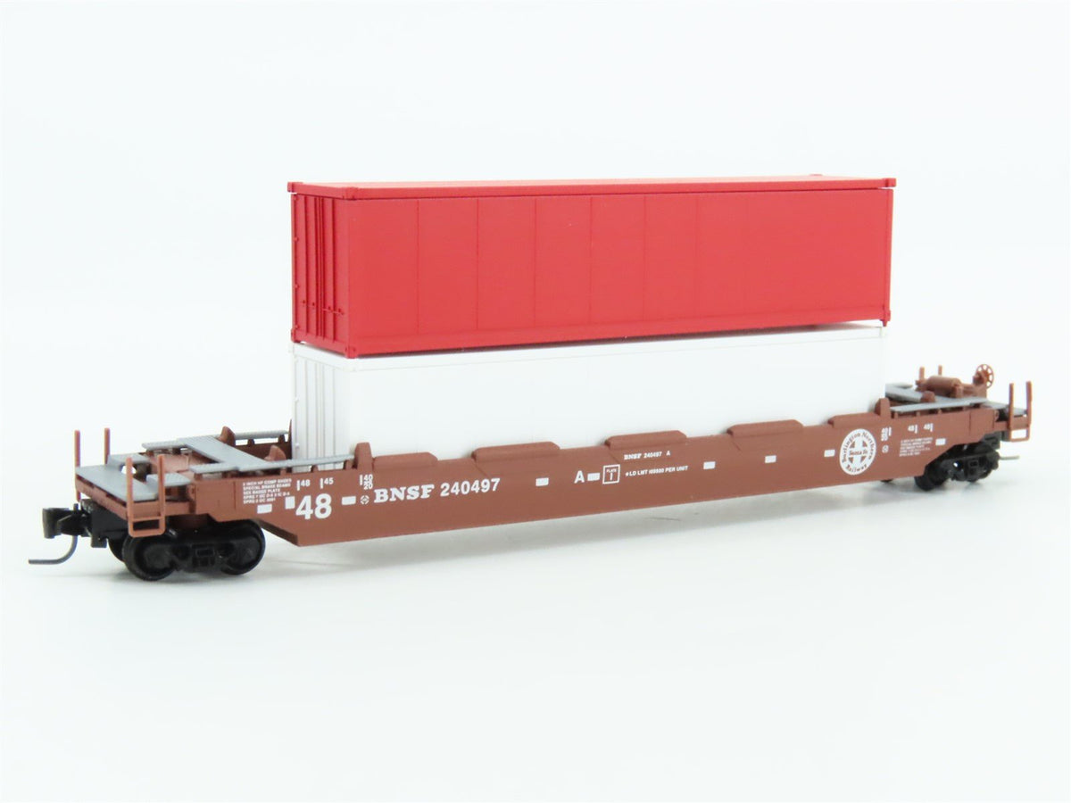 Z Scale Micro-Trains MTL 54000060 BNSF Railway Husky-Stack Well Car #240497