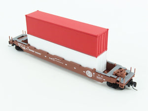 Z Scale Micro-Trains MTL 54000060 BNSF Railway Husky-Stack Well Car #240497