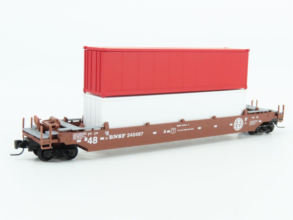 Z Scale Micro-Trains MTL 54000060 BNSF Railway Husky-Stack Well Car #240497