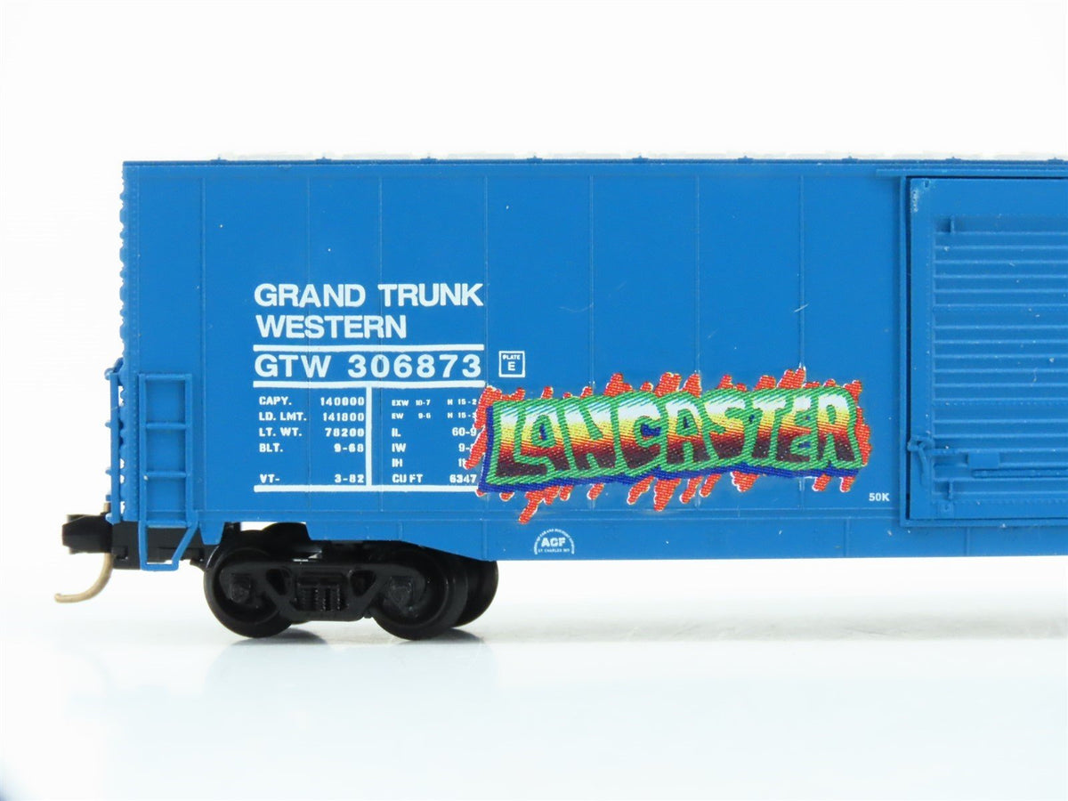 N Atlas 37223 GTW Grand Trunk Western 60&#39; Box Car #306873 w/ Custom Graffiti