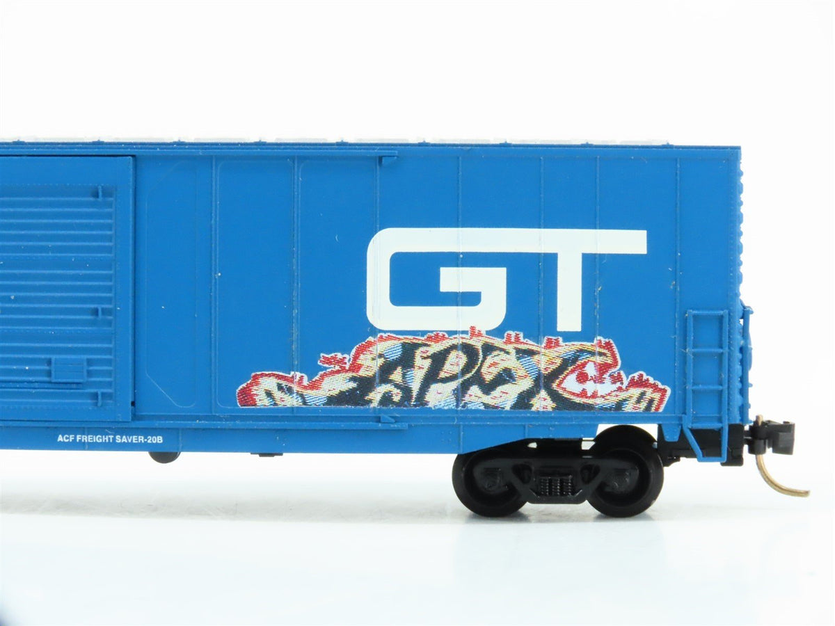 N Atlas 37223 GTW Grand Trunk Western 60&#39; Box Car #306873 w/ Custom Graffiti