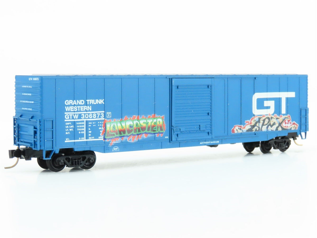 N Atlas 37223 GTW Grand Trunk Western 60&#39; Box Car #306873 w/ Custom Graffiti