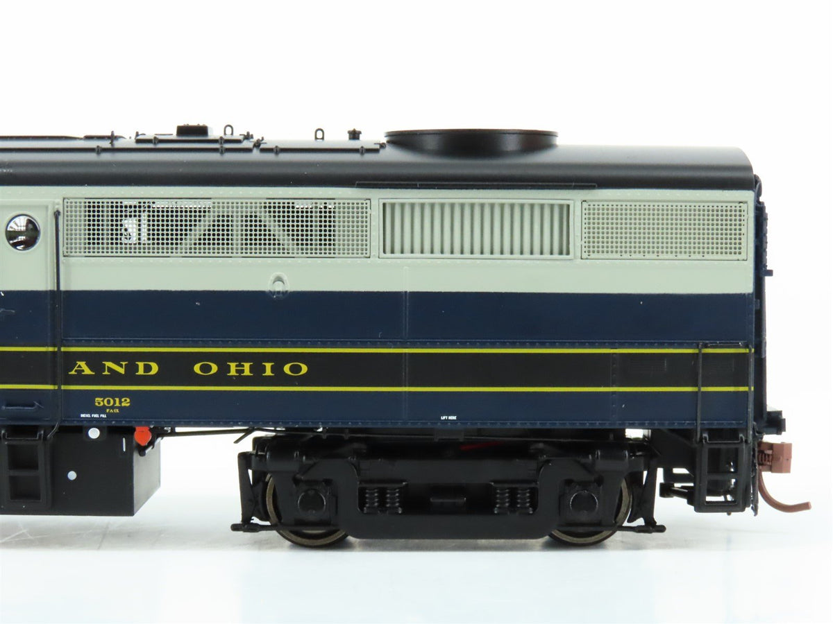 HO Scale Rapido 22502 B&amp;O Baltimore &amp; Ohio ALCO FB-2 Diesel #5012 w/ DCC &amp; Sound