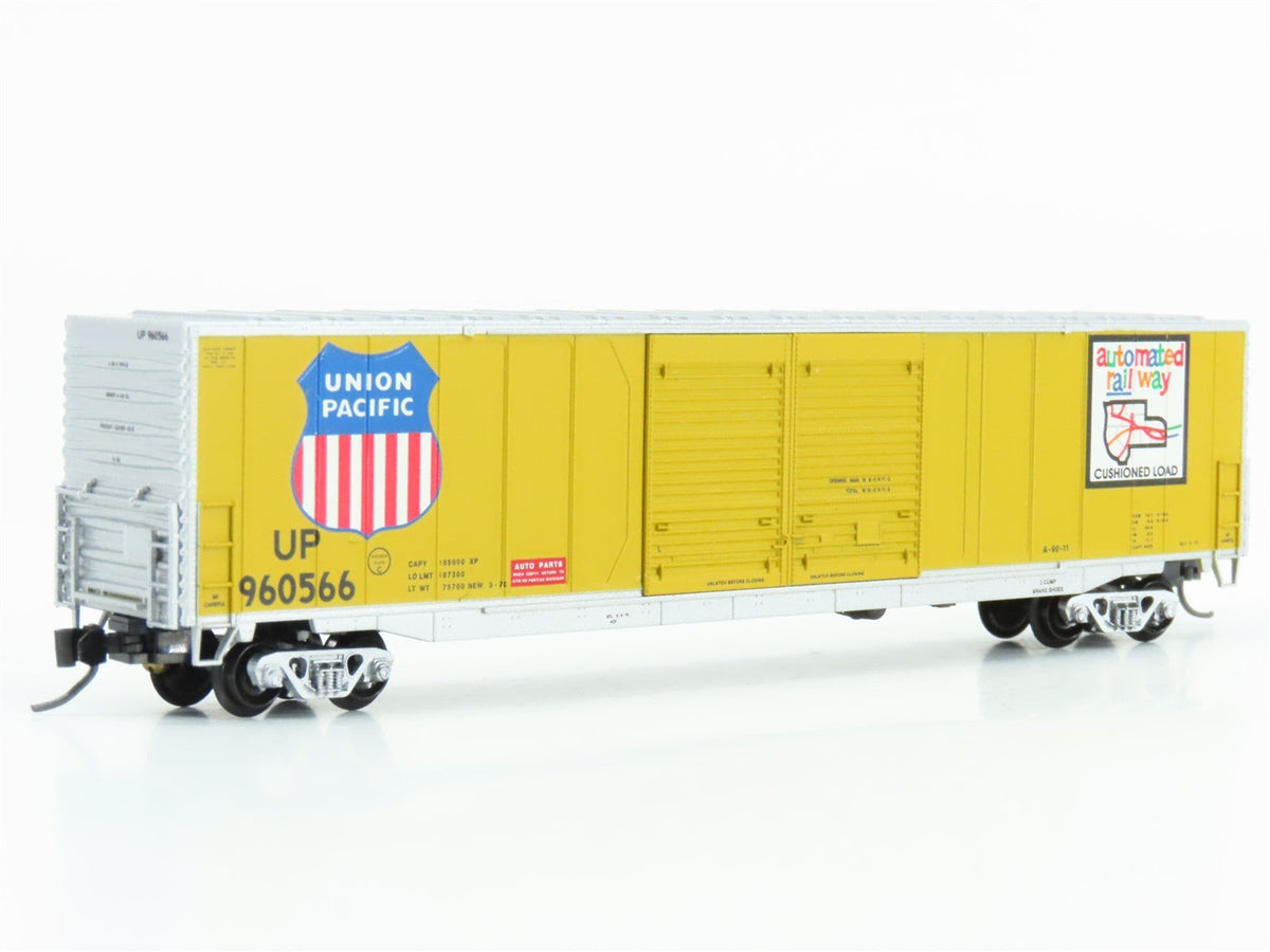 N Scale Atlas 36861 UP Union Pacific Railroad 60&#39; Double Door Box Car #960566