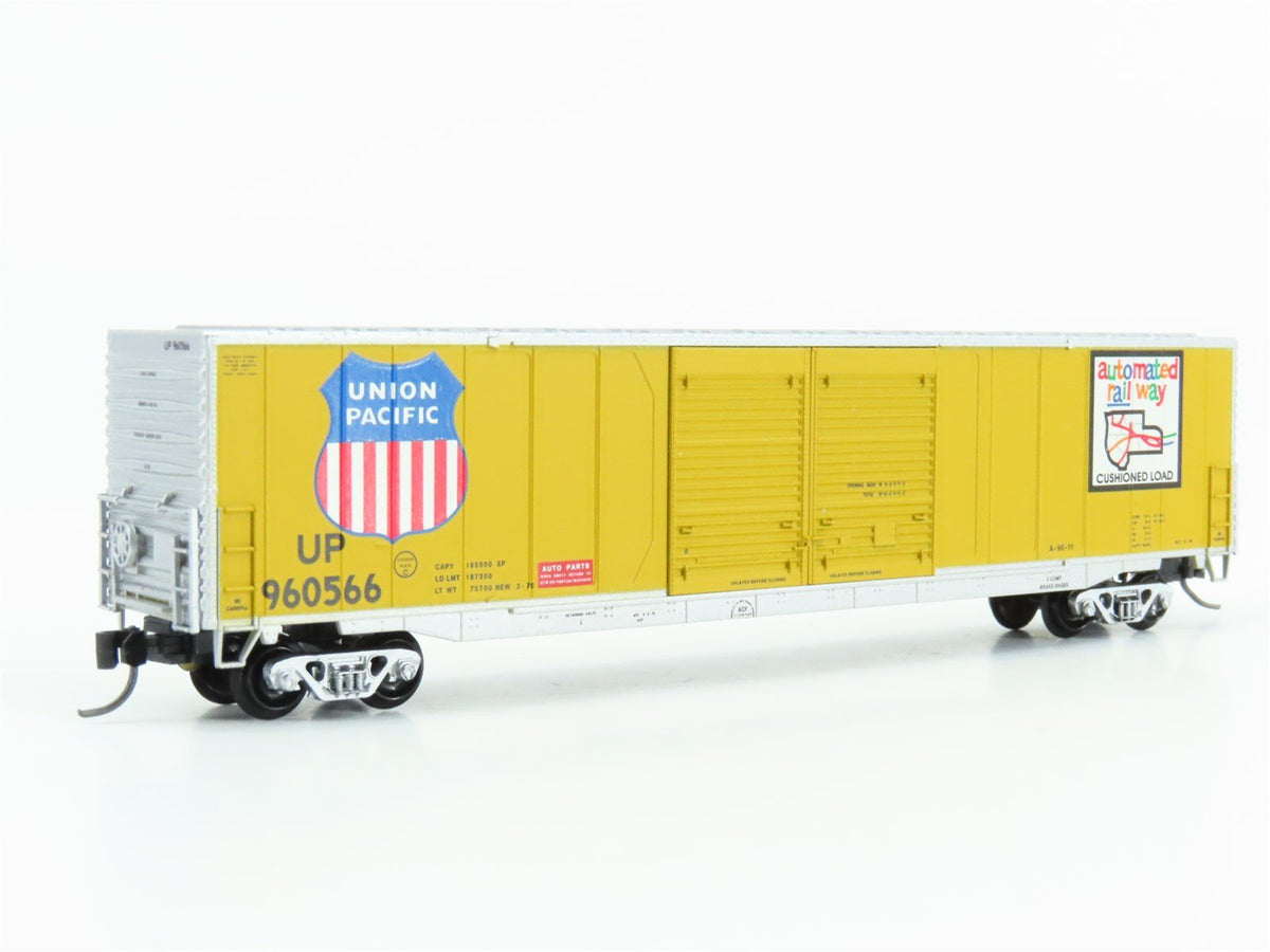 N Scale Atlas 36861 UP Union Pacific Railroad 60&#39; Double Door Box Car #960566