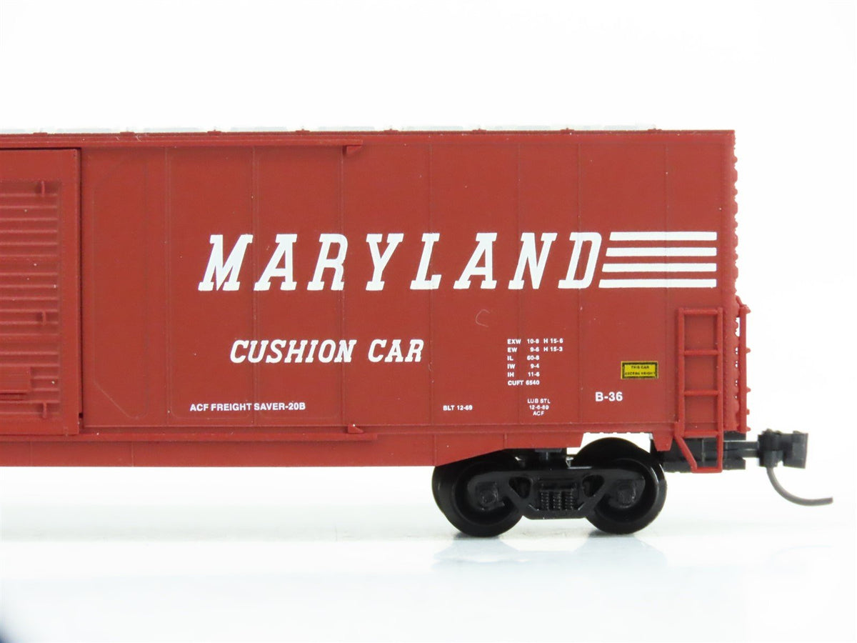 N Scale Atlas 37263 WM Western Maryland Railroad 60&#39; Single Door Box Car #495988