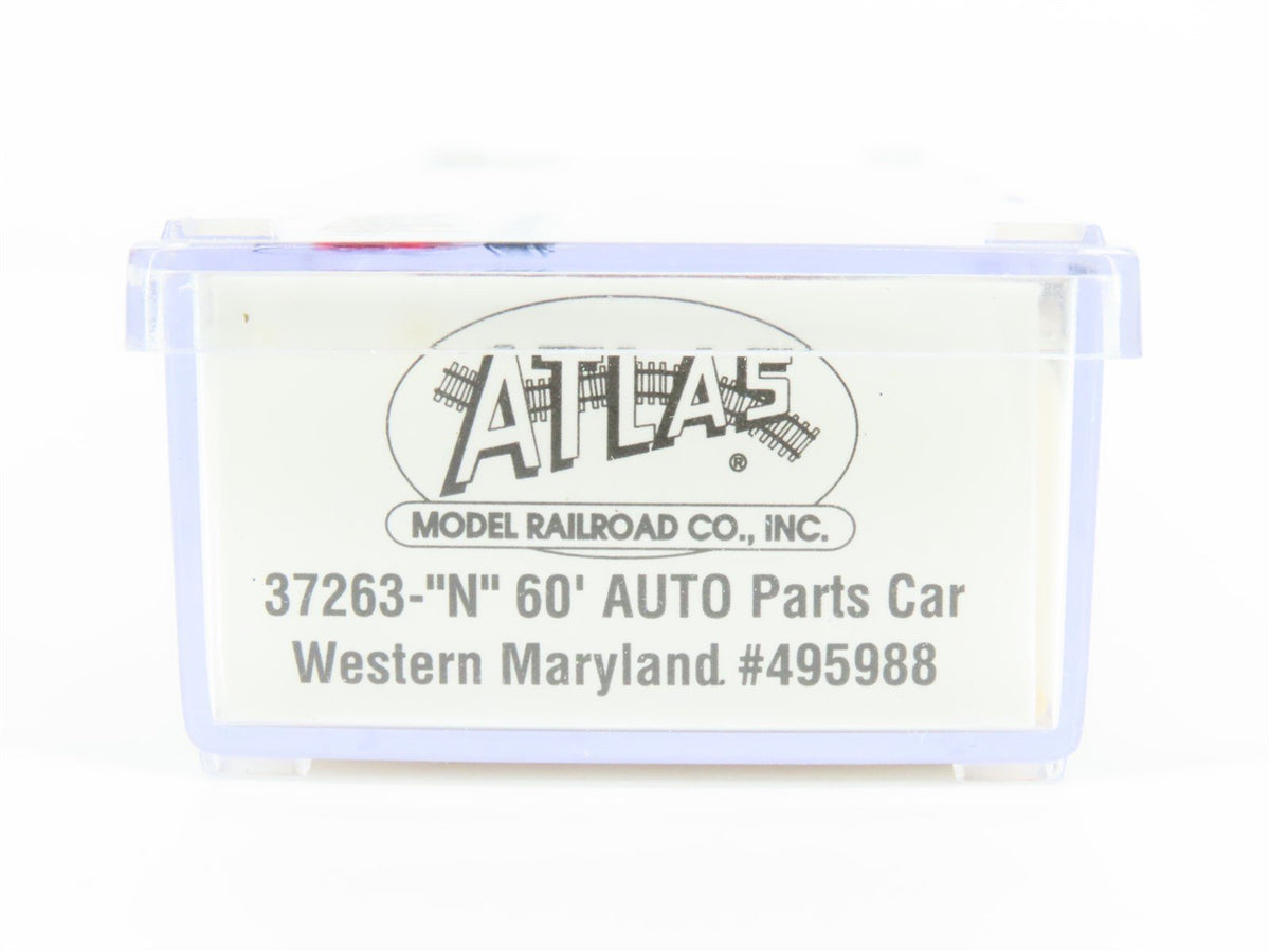 N Scale Atlas 37263 WM Western Maryland Railroad 60&#39; Single Door Box Car #495988