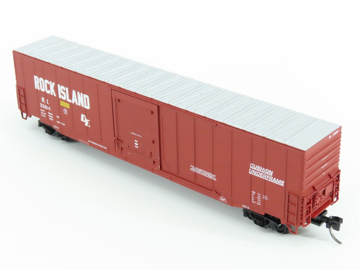 N Scale Atlas 37252 RI Rock Island Railroad 60&#39; Single Door Box Car #33814