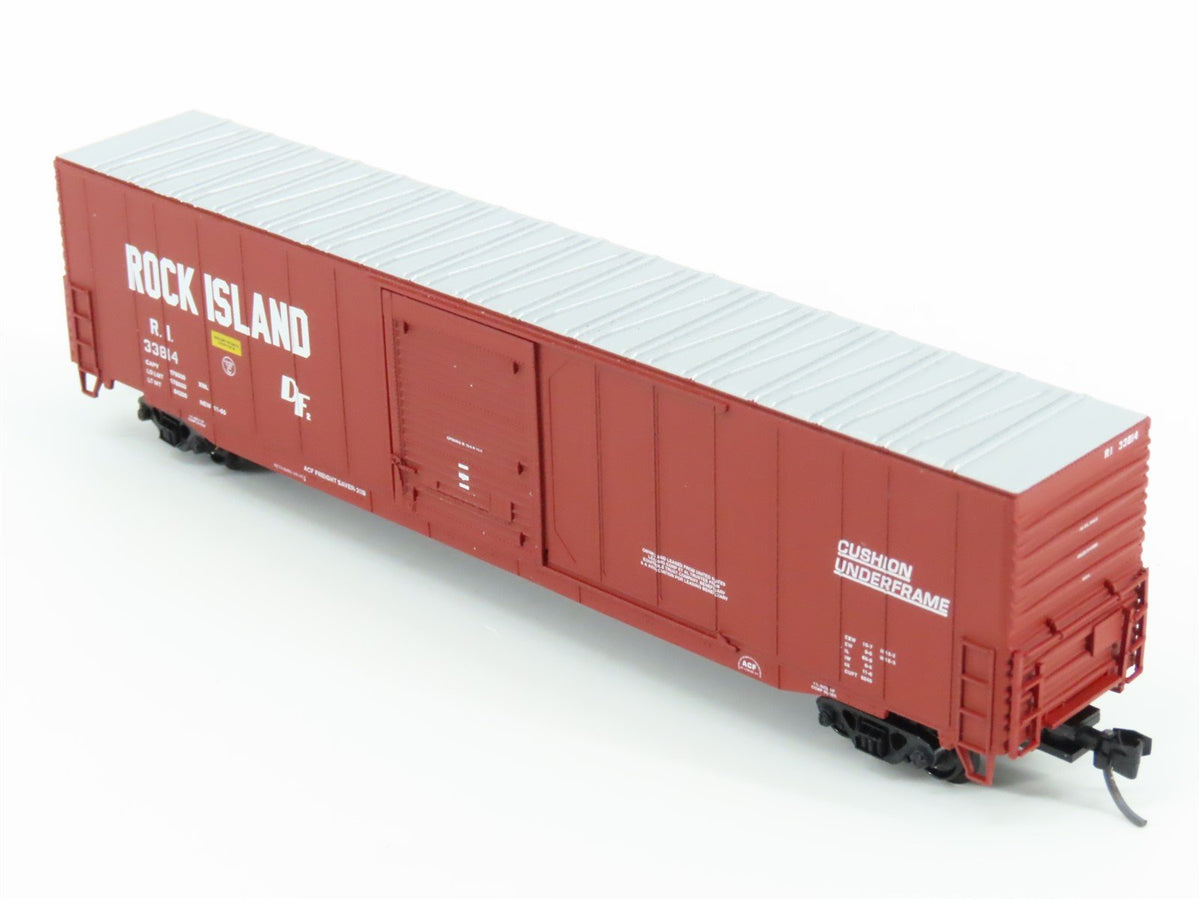 N Scale Atlas 37252 RI Rock Island Railroad 60&#39; Single Door Box Car #33814