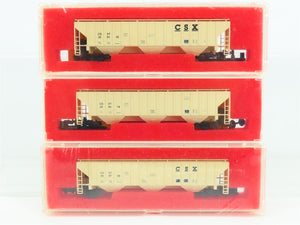 N Scale Precision Masters Kit #1507 CSXT 3-Bay Covered Hopper 3-Pack Sealed