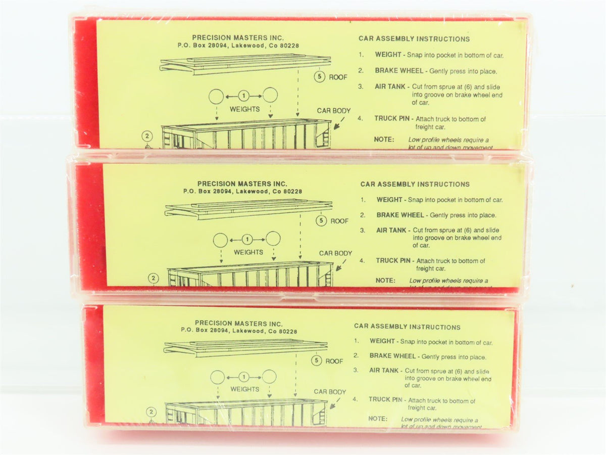 N Precision Masters Kit #1405 BN Burlington Northern 3-Bay Hopper 3-Pack Sealed