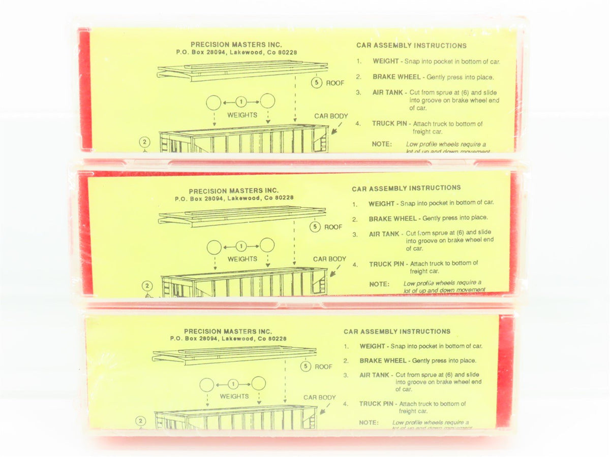 N Precision Masters Kit #1511 MP Missouri Pacific 3-Bay Hopper 3-Pack Sealed