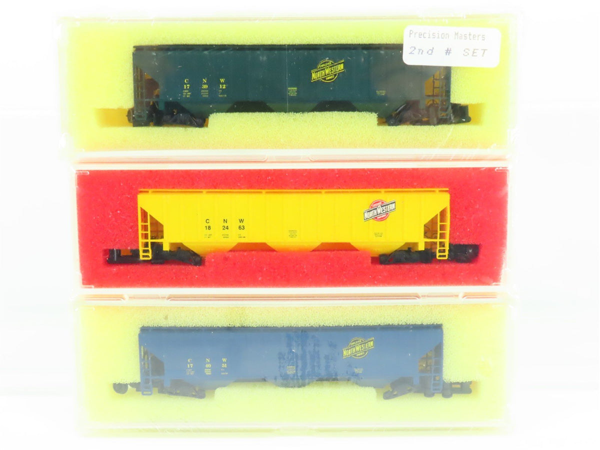 N Scale Precision Masters Kit #1509 CNW Railway 3-Bay Hopper 3-Pack Sealed