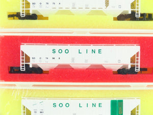 N Scale Precision Masters Kit #1510 SOO Line 3-Bay Covered Hopper 3-Pack Sealed