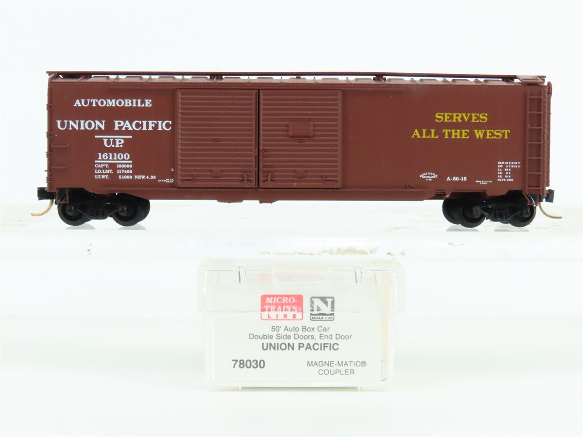 N Scale Micro-Trains MTL 78030 UP Union Pacific Streamliners 50&#39; Box Car #161100