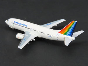 1:400 Aero Classics Latin Classics Die-Cast Trans Brasil B737-3Q4 Airliner