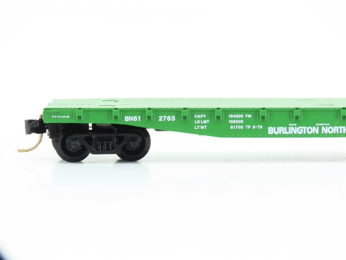 N Scale Micro-Trains MTL 45200 BN Burlington Northern 50&#39; Flat Car #612765