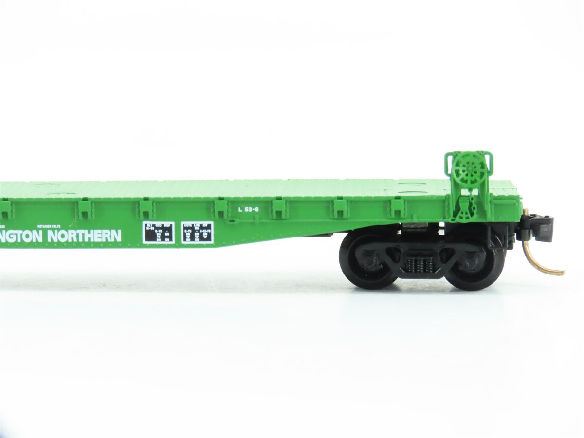 N Scale Micro-Trains MTL 45200 BN Burlington Northern 50&#39; Flat Car #612765