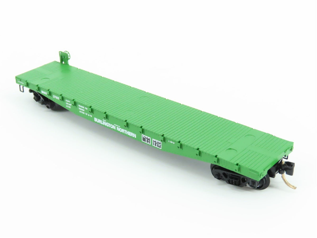 N Scale Micro-Trains MTL 45200 BN Burlington Northern 50&#39; Flat Car #612765