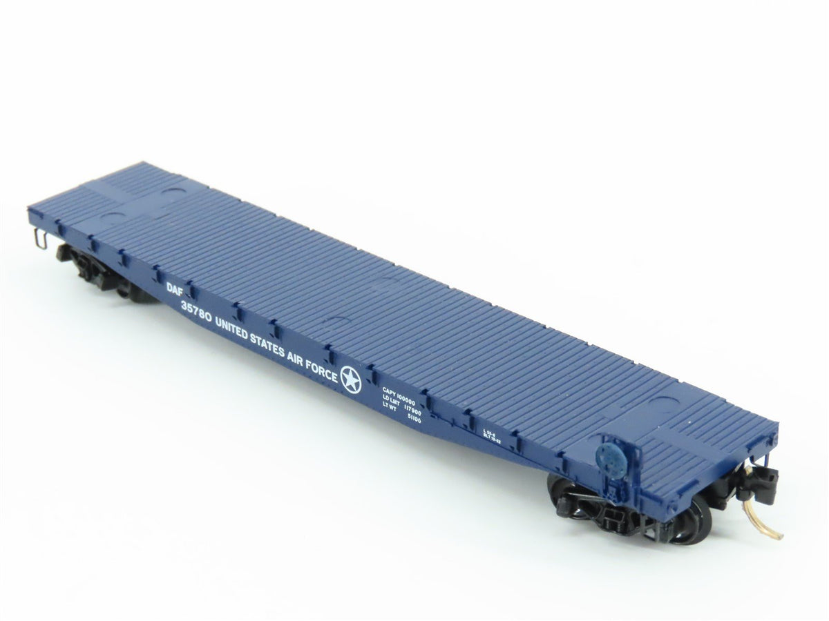 N Scale Micro-Trains MTL 45190 DAF United States Air Force 50&#39; Flat Car #35780