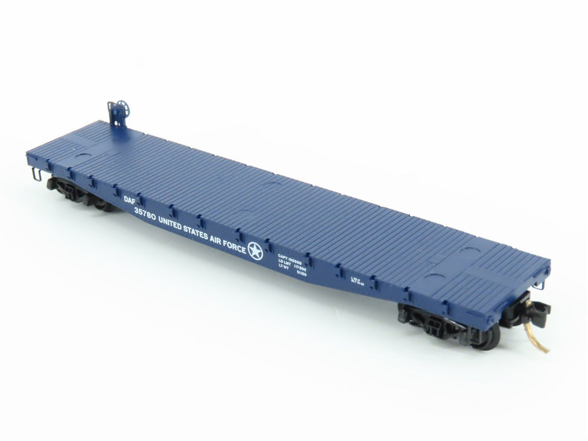 N Scale Micro-Trains MTL 45190 DAF United States Air Force 50&#39; Flat Car #35780