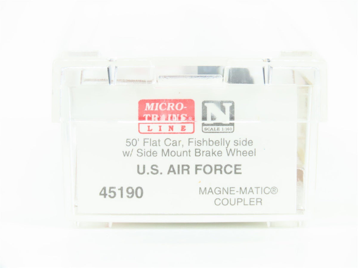 N Scale Micro-Trains MTL 45190 DAF United States Air Force 50&#39; Flat Car #35780