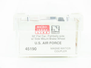 N Scale Micro-Trains MTL 45190 DAF United States Air Force 50' Flat Car #35780