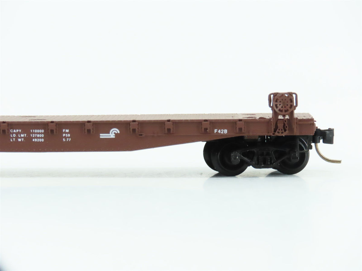 N Scale Micro-Trains MTL 45130 CR Conrail Railroad 50&#39; Flat Car #715528