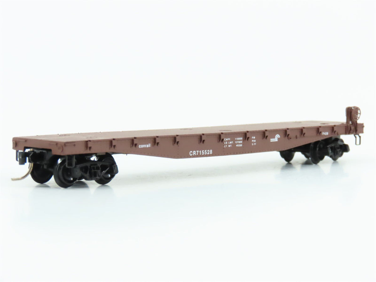 N Scale Micro-Trains MTL 45130 CR Conrail Railroad 50&#39; Flat Car #715528