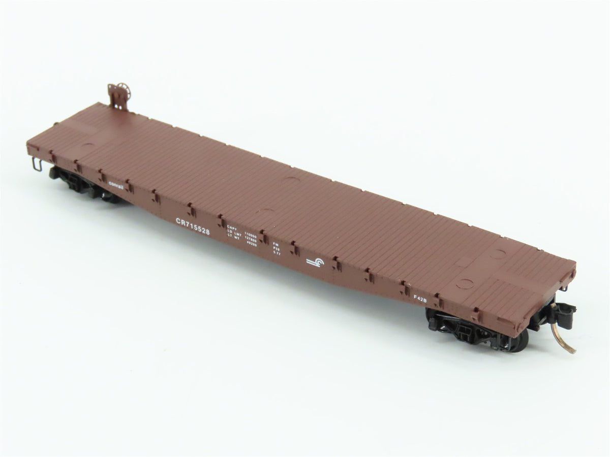 N Scale Micro-Trains MTL 45130 CR Conrail Railroad 50&#39; Flat Car #715528